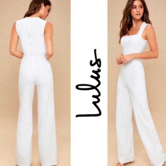 Enticing endeavors white jumpsuit Clearance
